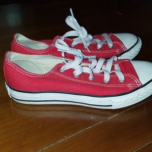 Kids Red Converse Sneakers